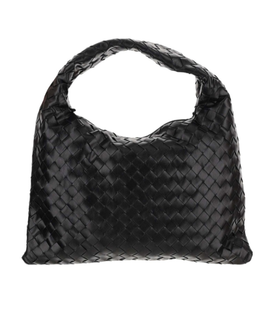Bottega Veneta Knitted Handbag In Black