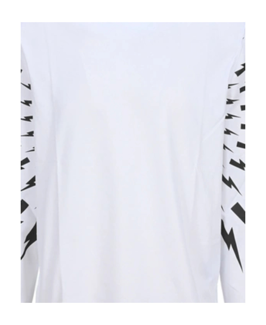 Neil Barrett Thunderbolt-print T-shirt In White