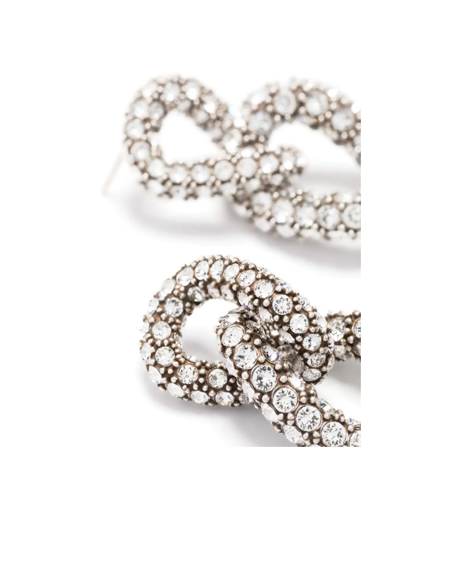 Isabel Marant Funky Ring Crystal-embellished Earrings In White