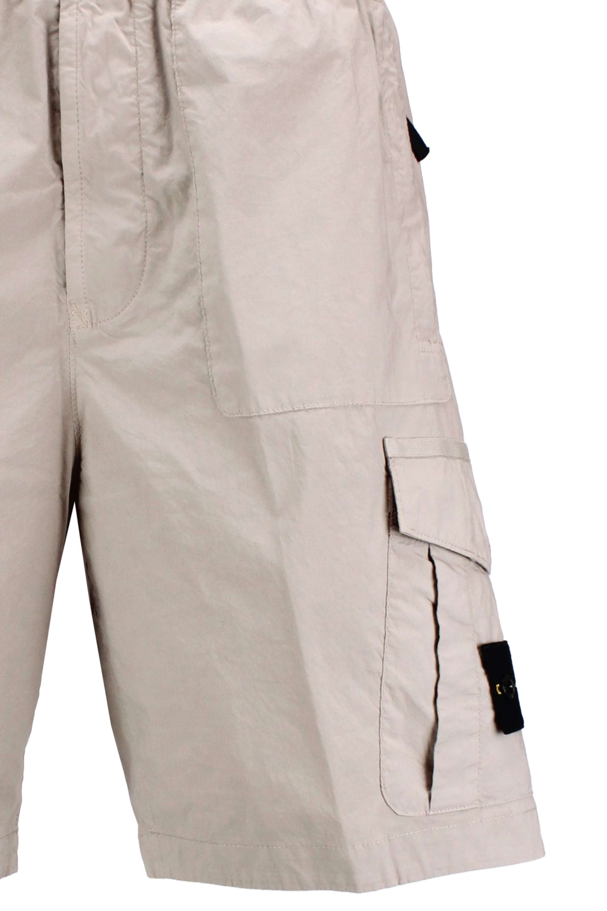 STONE ISLAND COMPASS BADGE BERMUDA SHORTS 