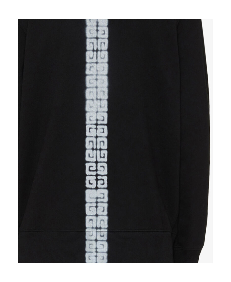 Givenchy 4g Print Drawstring Hoodie In Black