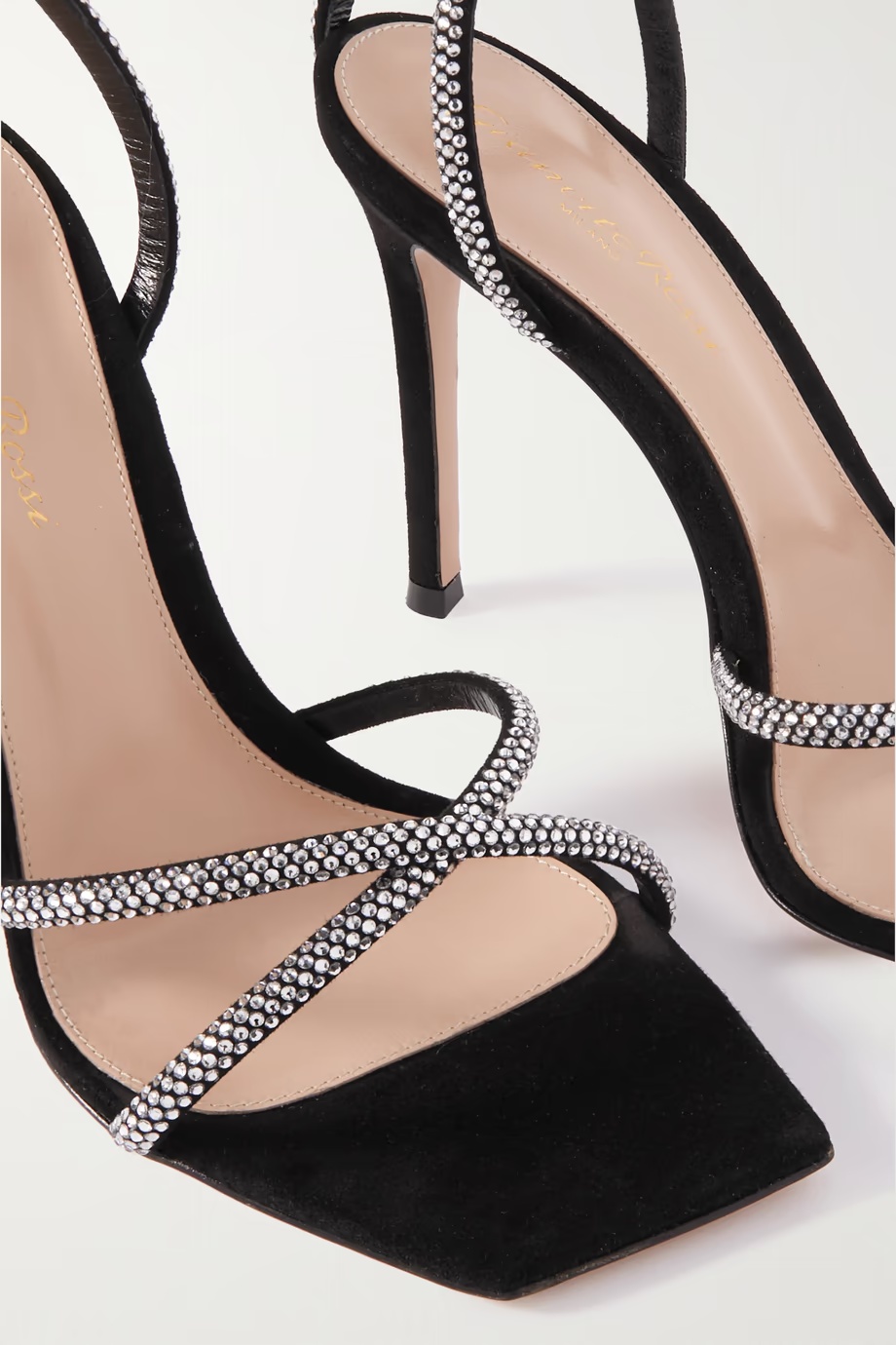 Gianvito Rossi Embellished Heeled Sandals In Black
