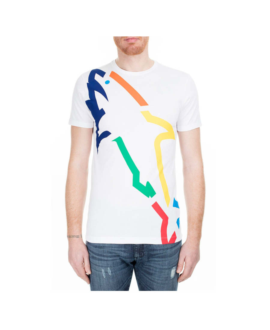 PAUL & SHARK PRINTED T-SHIRT WITH ROUND NECK