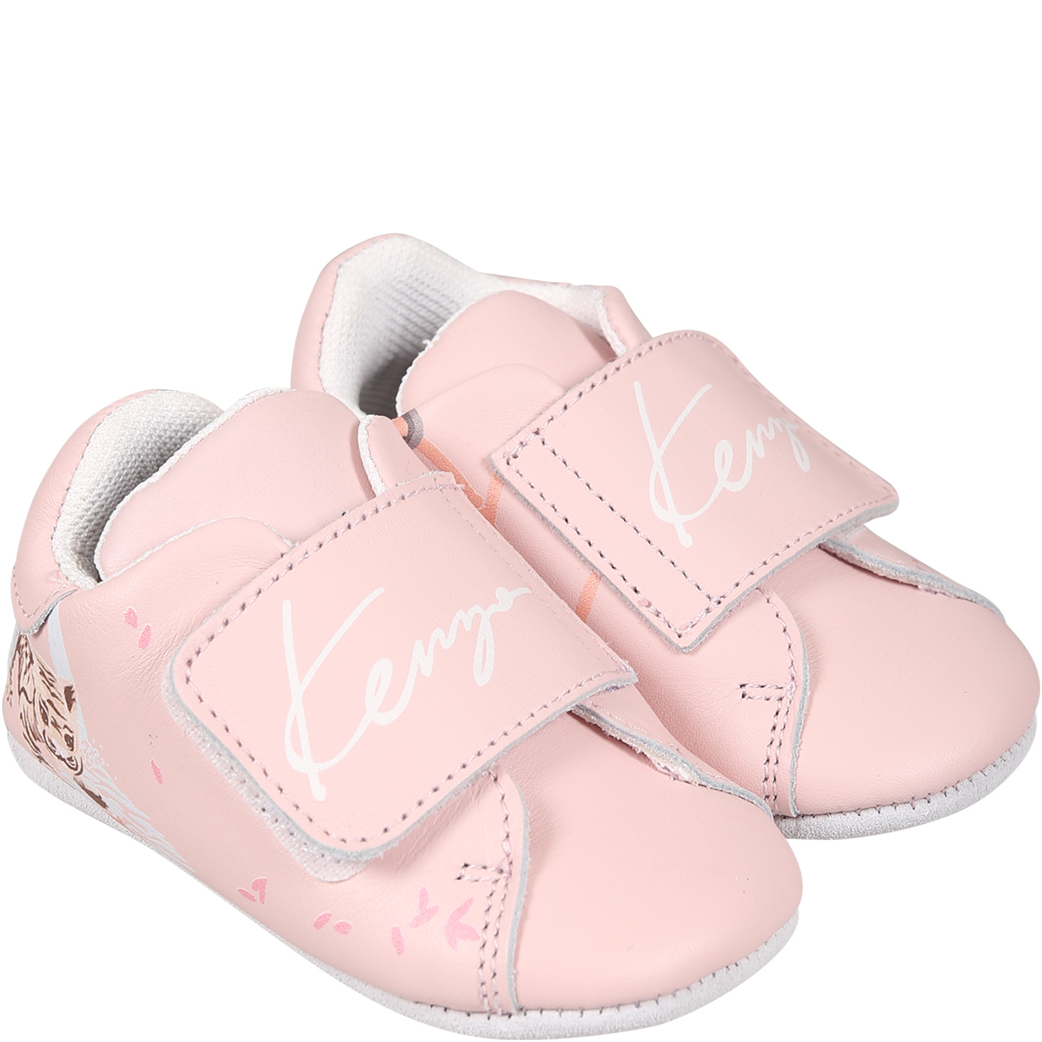 Kenzo Logo Casual Shoes In Nude