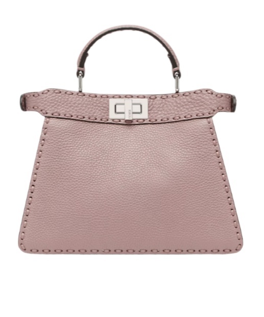 Fendi Peekaboo Iseeu Small Shoulder Bag In Nude