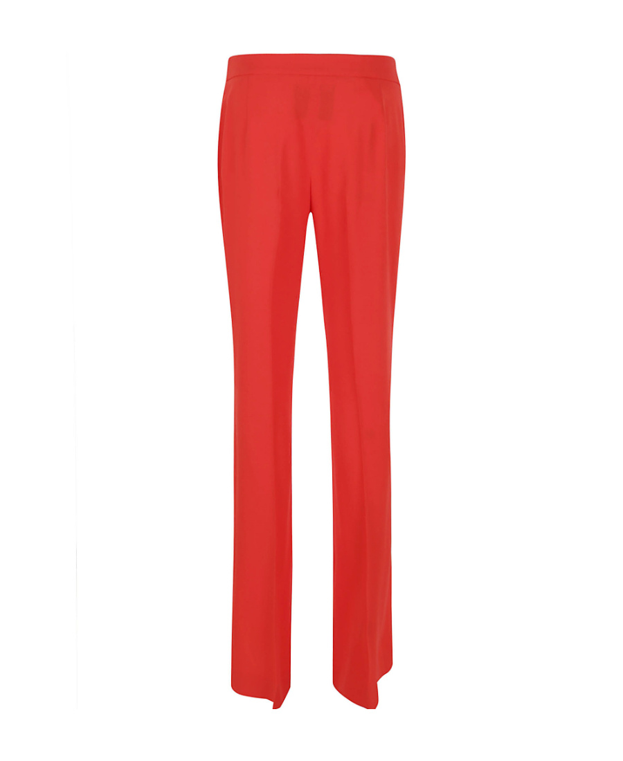 Moschino Pressed-crease Flared Trousers In Red