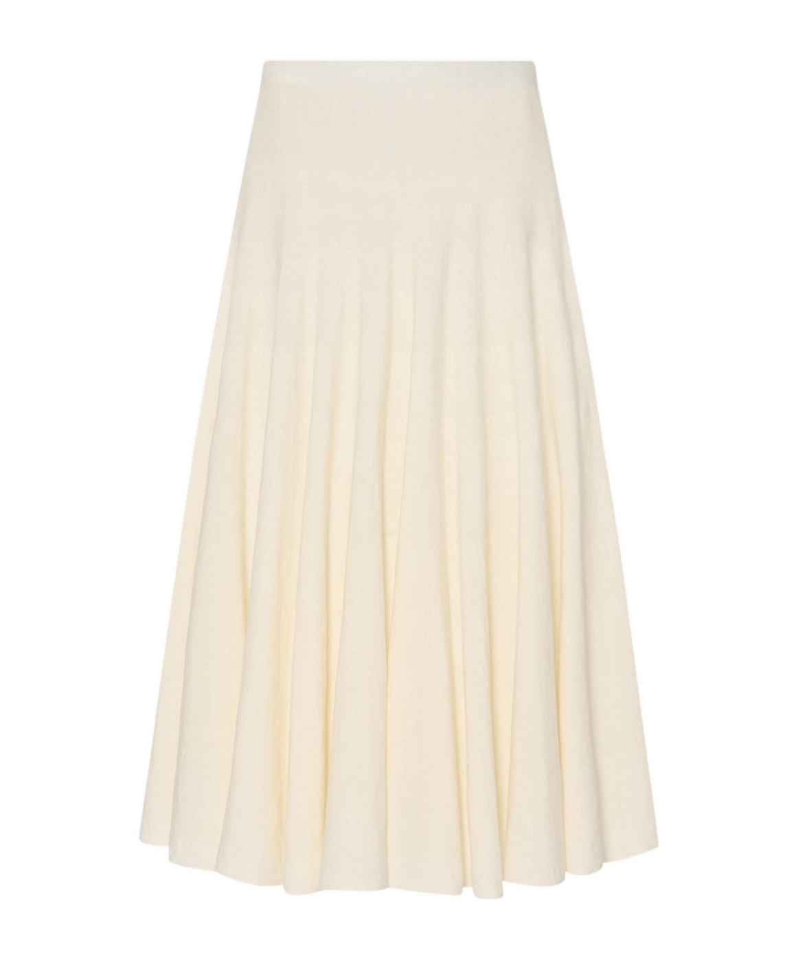 The Row Jaliah Cotton And Linen-blend Midi Skirt In White