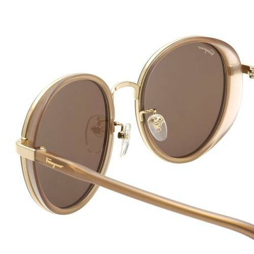 Ferragamo Logo Sunglasses In Brown