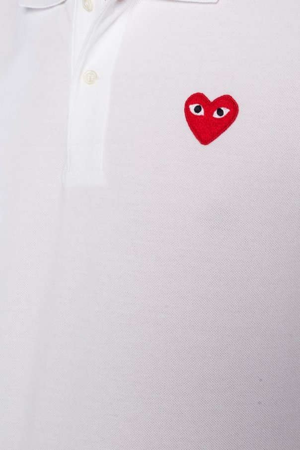 Comme Des Garçons Play Polo Shirt Comme Des Garcons Play Men Color White In White