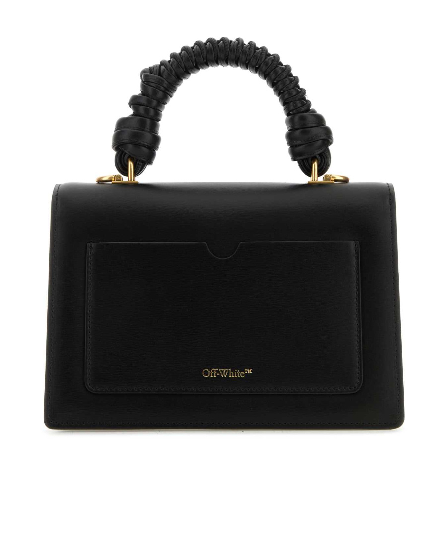 Off-white Jitney 2.8 Top Handle Bag In Black