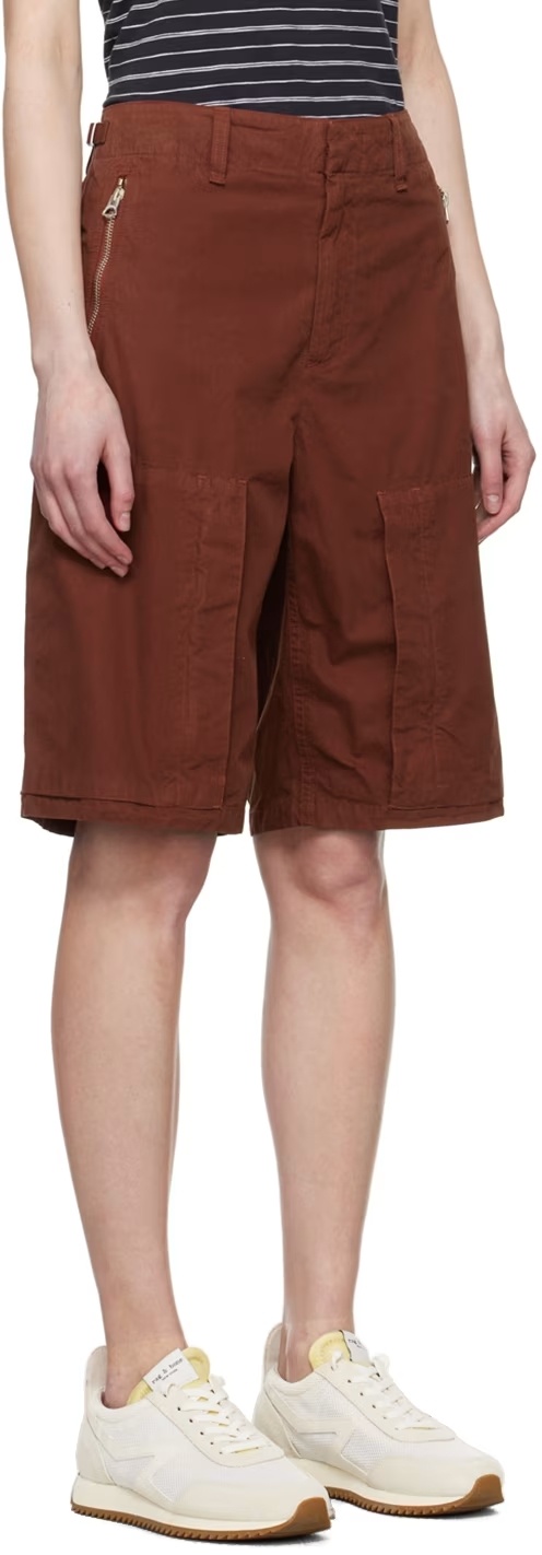 Rag & Bone Belt Loop Shorts In Brown