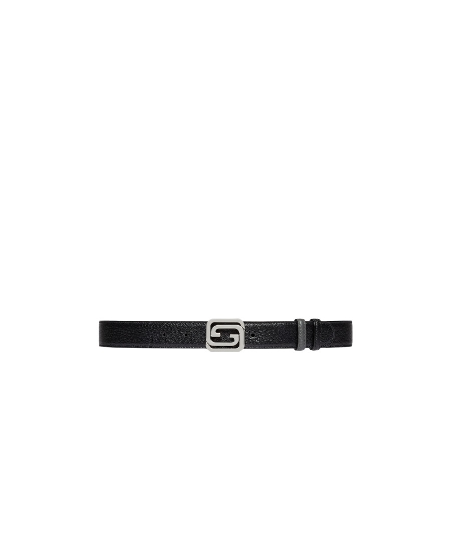 GUCCI INTERLOCKING-G LEATHER BELT 