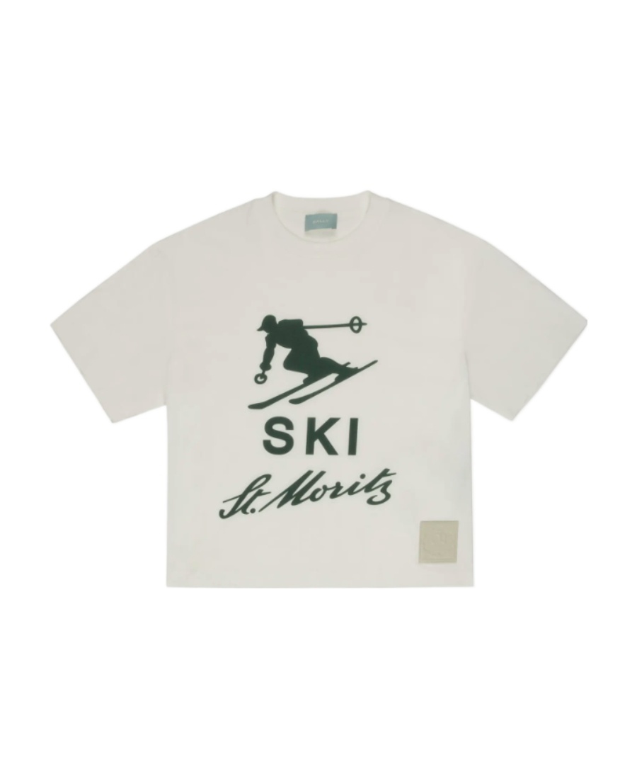 Bally Graphic-print Cotton T-shirt In White