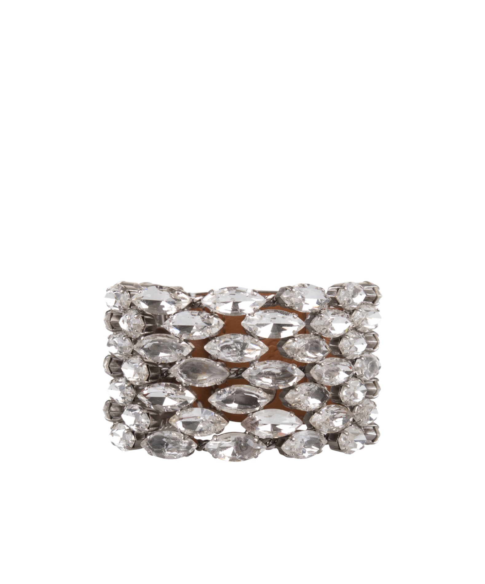 Ermanno Scervino Crystal Bracelet In Gray