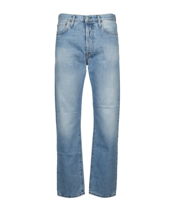 Acne Studios Belt-loop Jeans In Light Blue