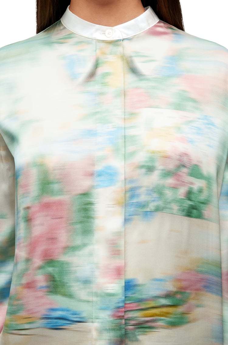 Shop Loewe Shirt In Viscose And Silk In White