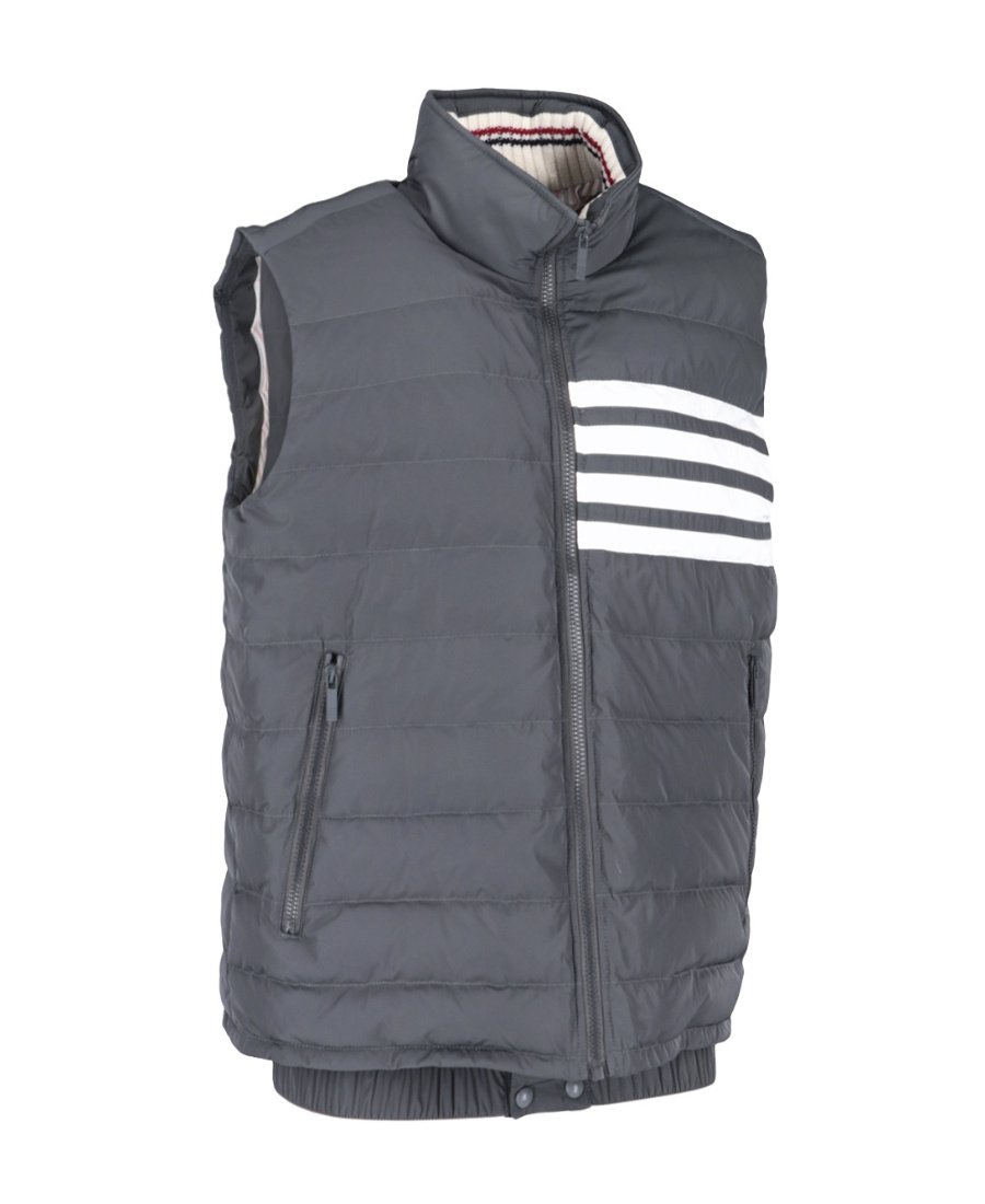 THOM BROWNE 4-BAR MOTIF PUFFER GILET