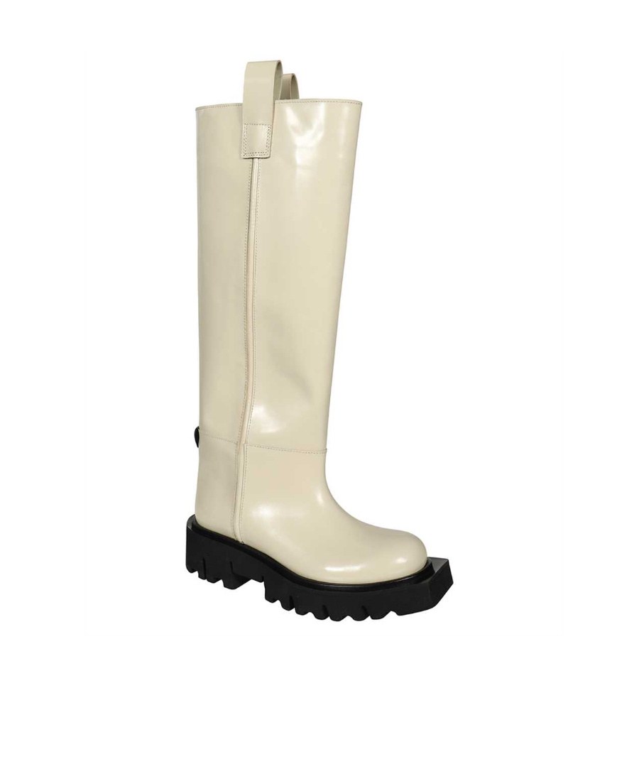 Msgm Long Boots In Nude