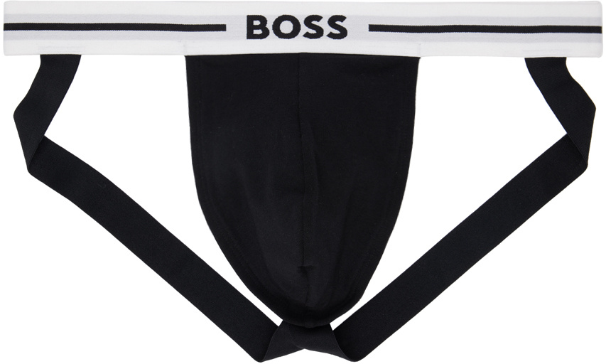 Hugo Boss Elastic Waist Briefs Three-pack In Black