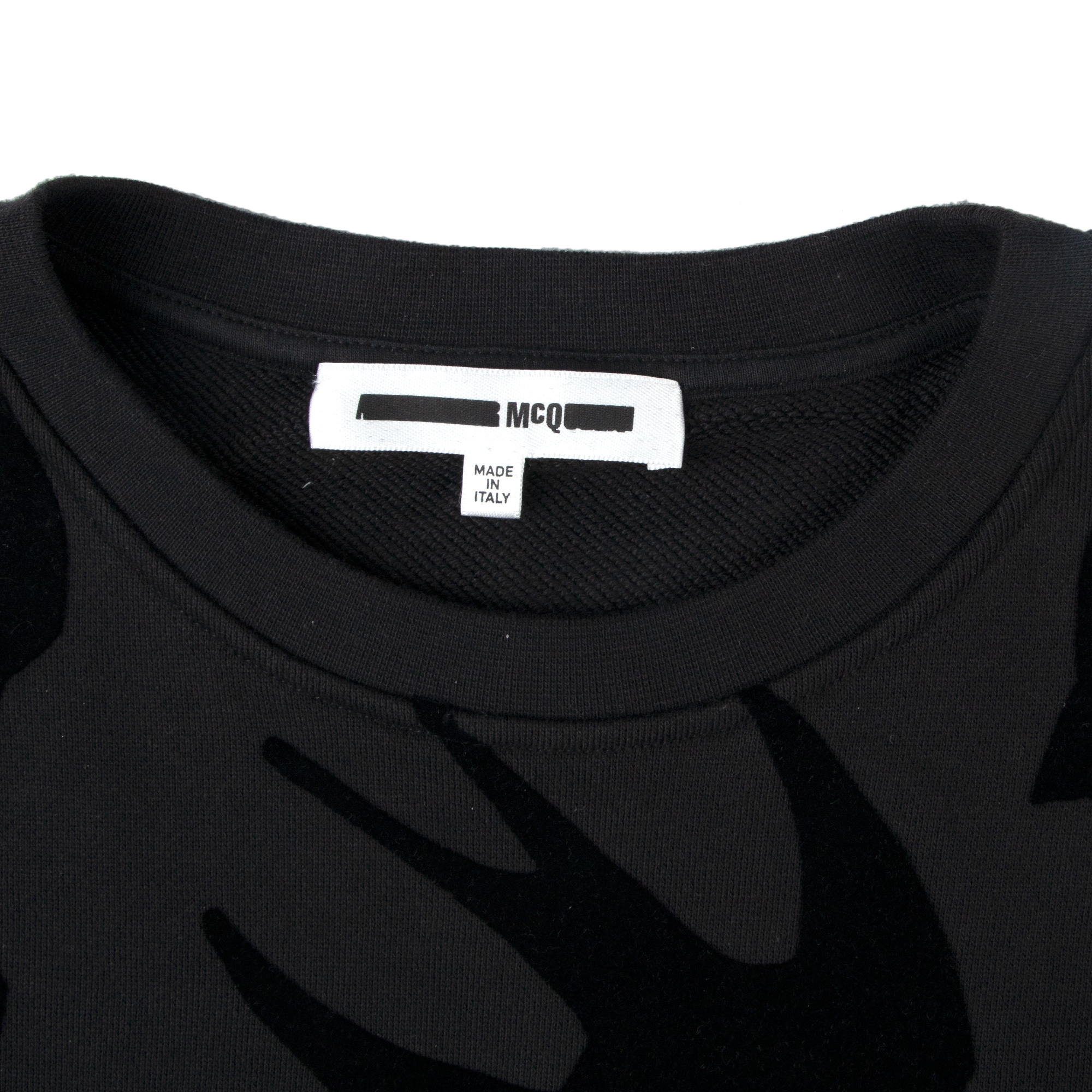Mcq By Alexander Mcqueen Logo Long-sleeved Dress In Black