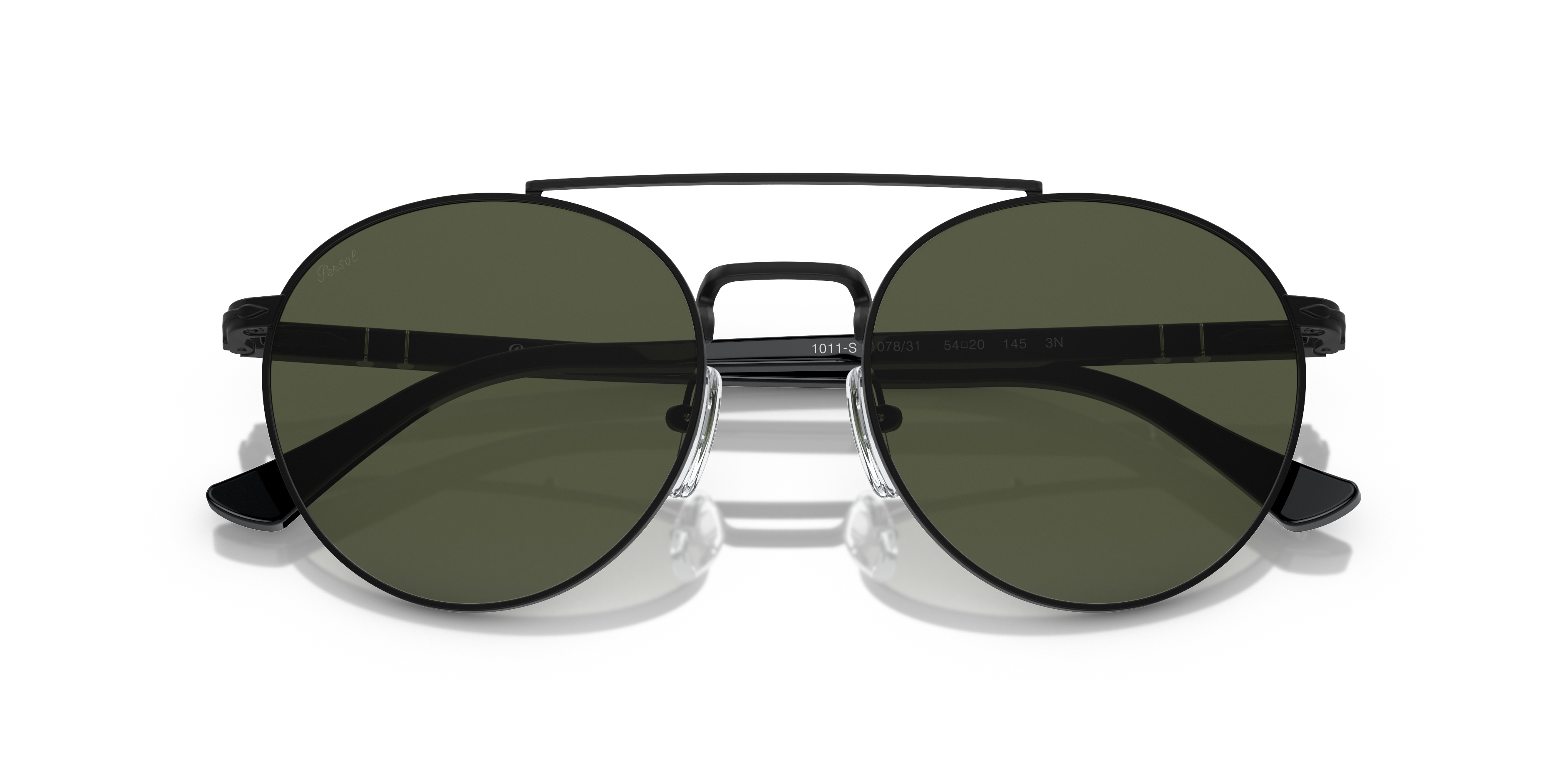 Persol Round Frame Sunglasses In Green