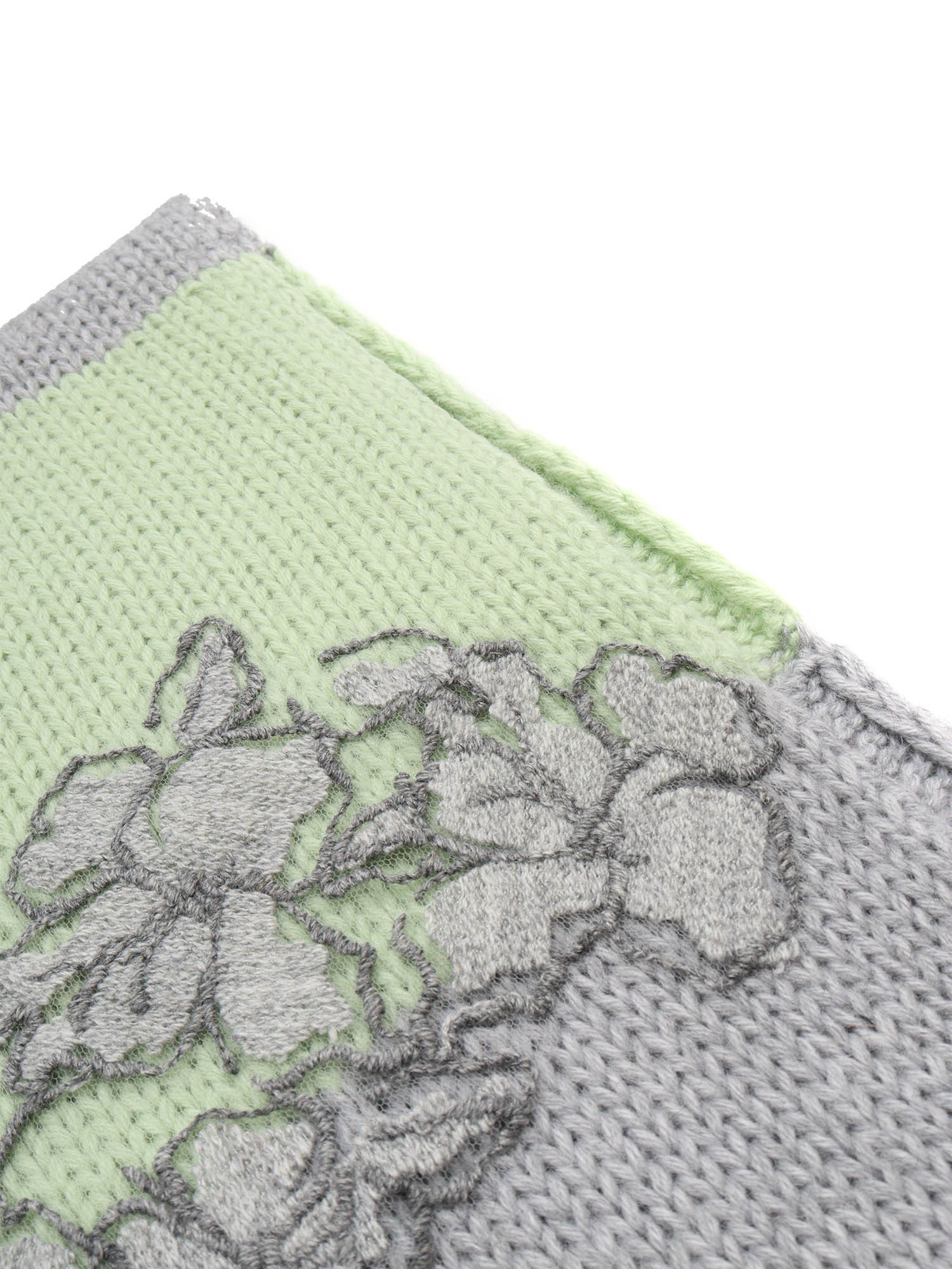 Ermanno Scervino Knitted Scarf In Gray