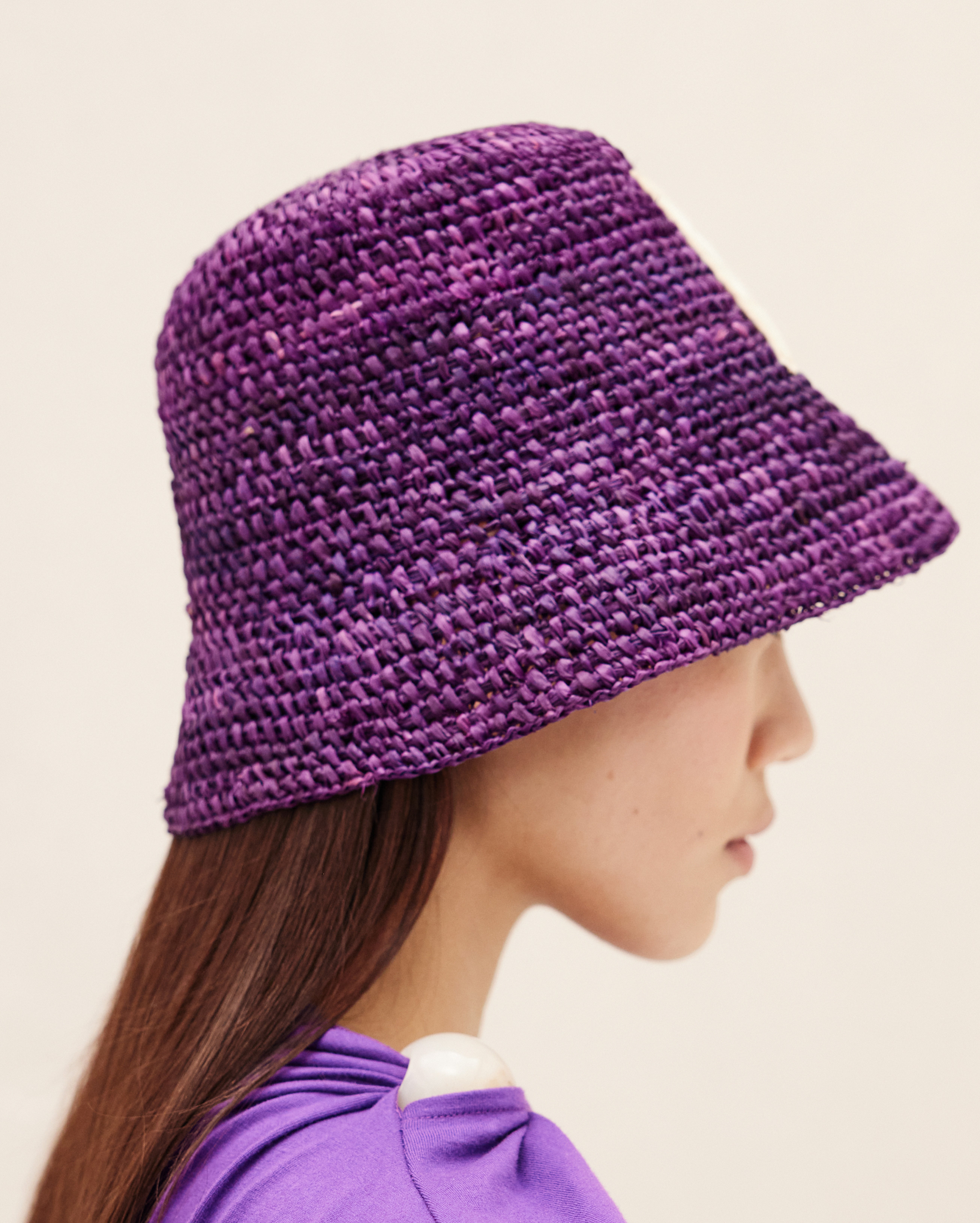 Jacquemus Le Bob Ficiu Bucket Hat In Purple