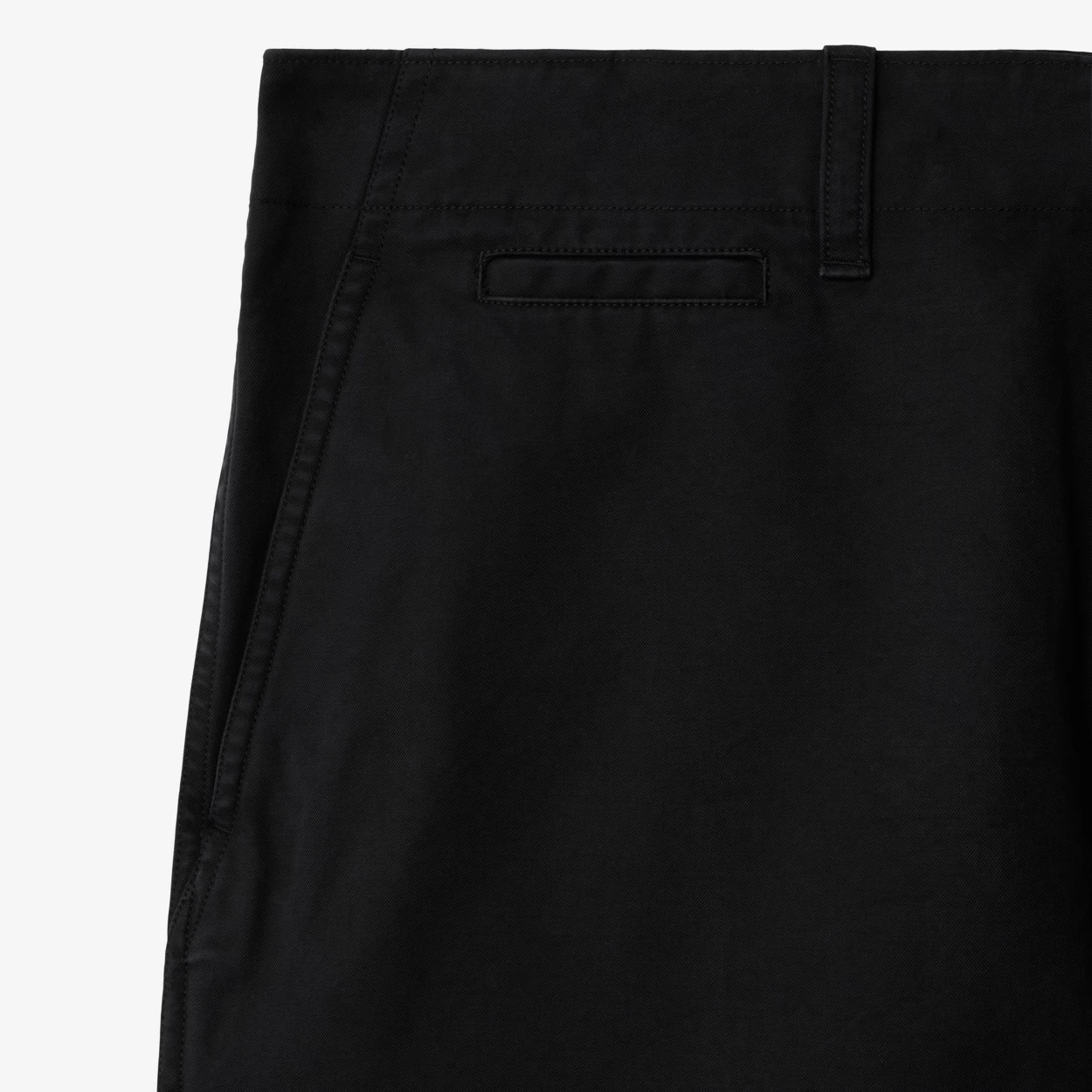 Burberry Twill Weave Bermuda Cotton Shorts In Black