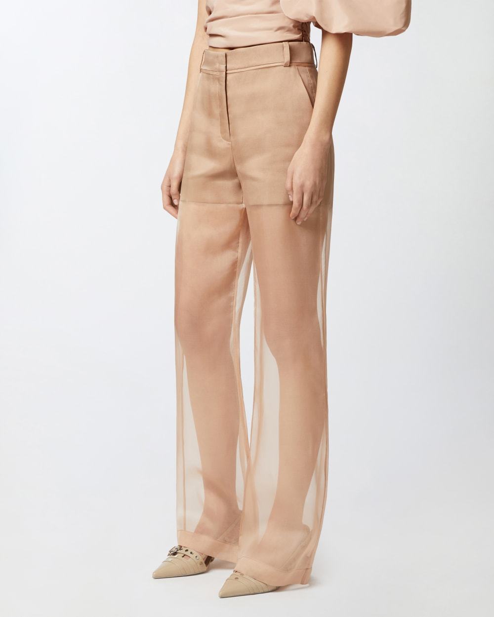 Pinko Belt Loops Slacks In Nude