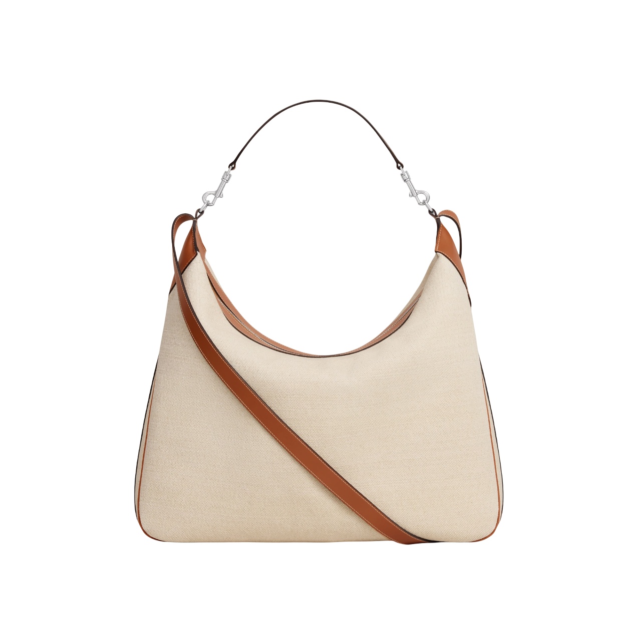 Celine Zip-open Shoulder Bag In Nude