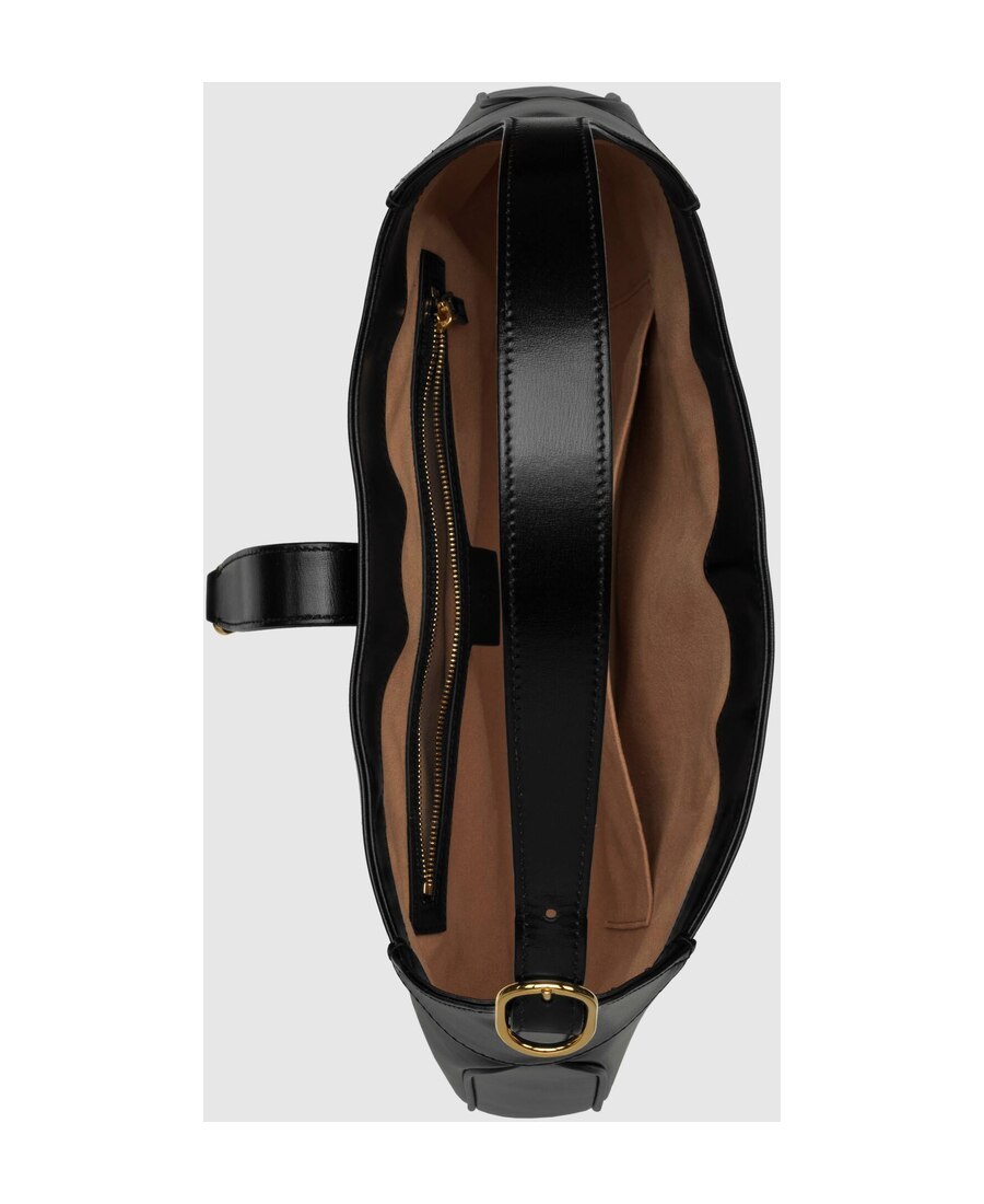 Gucci Women Jackie 1961 Medium Leather Shoulder Bag In Black