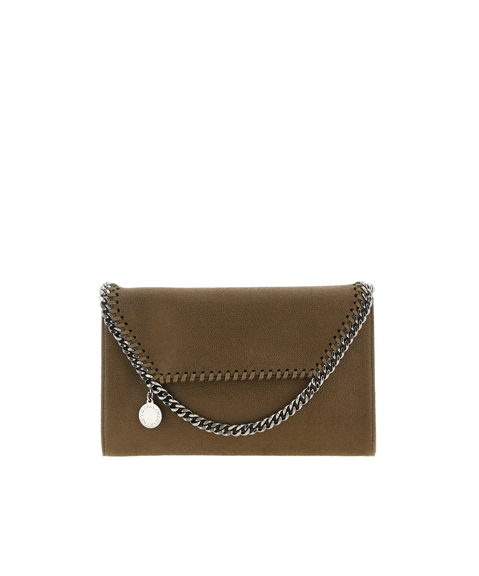 Stella Mccartney Falabella Wallet On Chain In Green