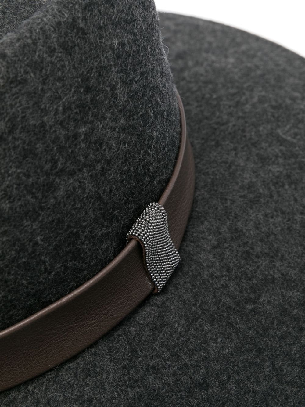Peserico Wool Felted Fedora Hat In Black