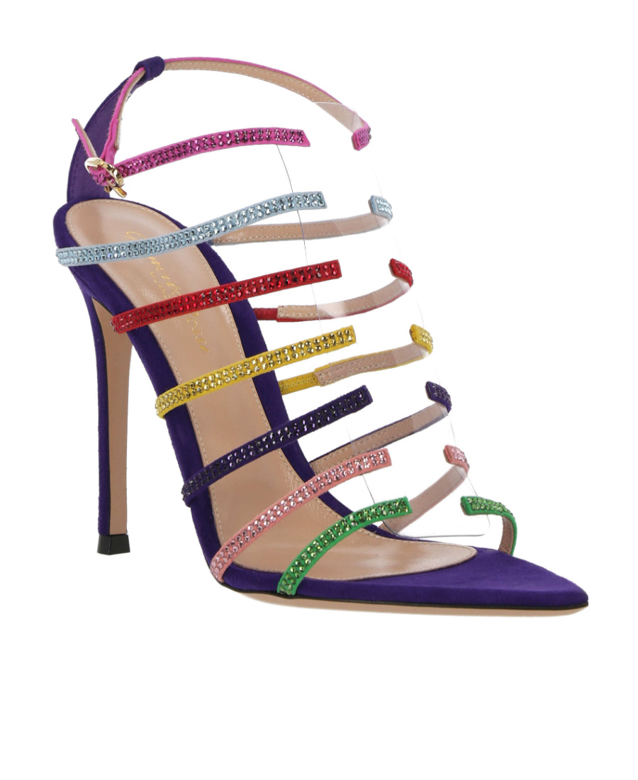 Gianvito Rossi Mirage Strappy Heeled Sandals In Nude