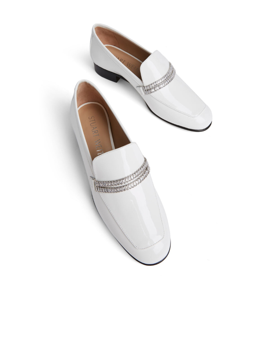 Stuart Weitzman Superglam Crystal-embellished Loafer