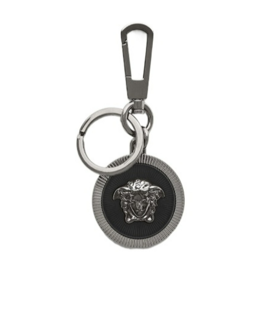 Versace Medusa Biggie Keyring In Black