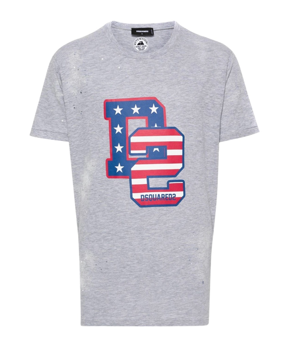 Dsquared2 Short-sleeved T-shirt In Gray