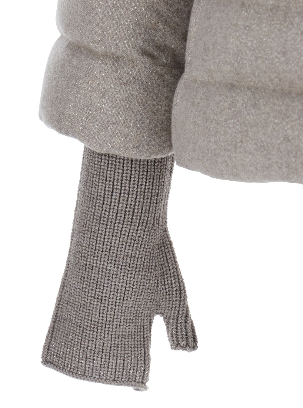 Herno Quilted High-neck Jacket In Gray