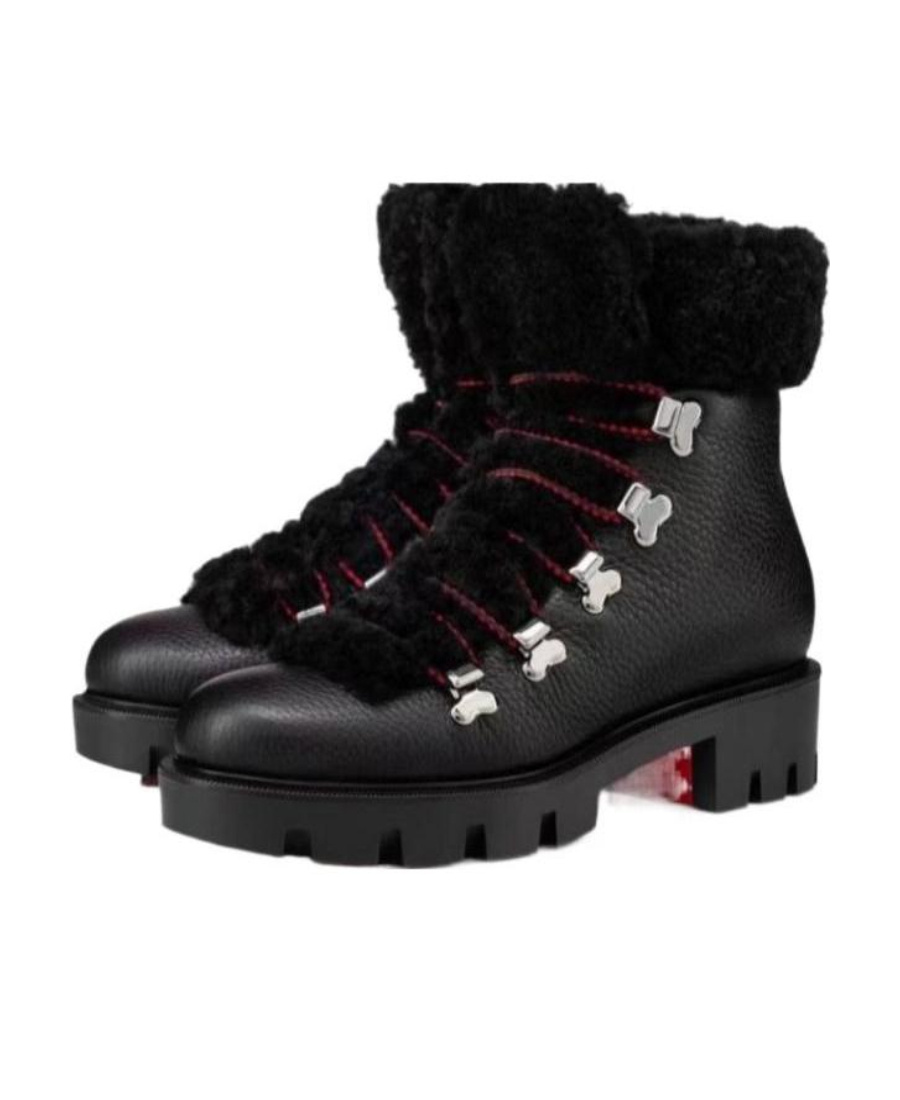 Christian Louboutin Edelvizir Ankle Boots In Black