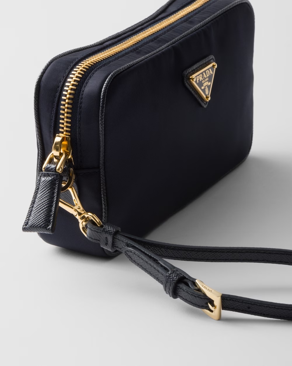 Prada Re-edition 1978 Zipper Clutch In Blue