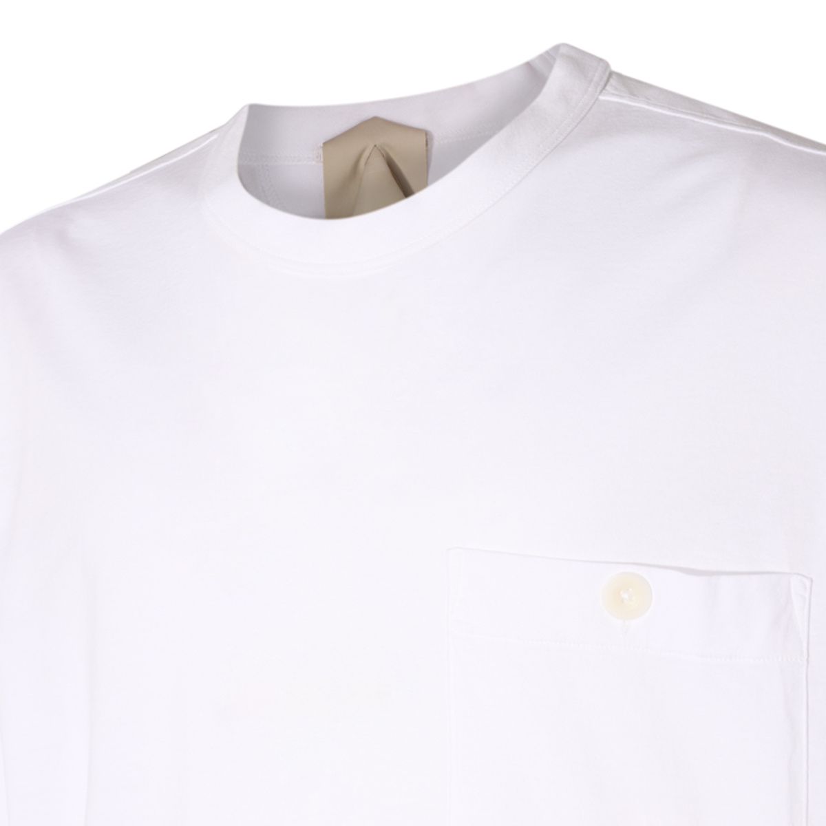 Ten C Logo Patch Crewneck T-shirt In White