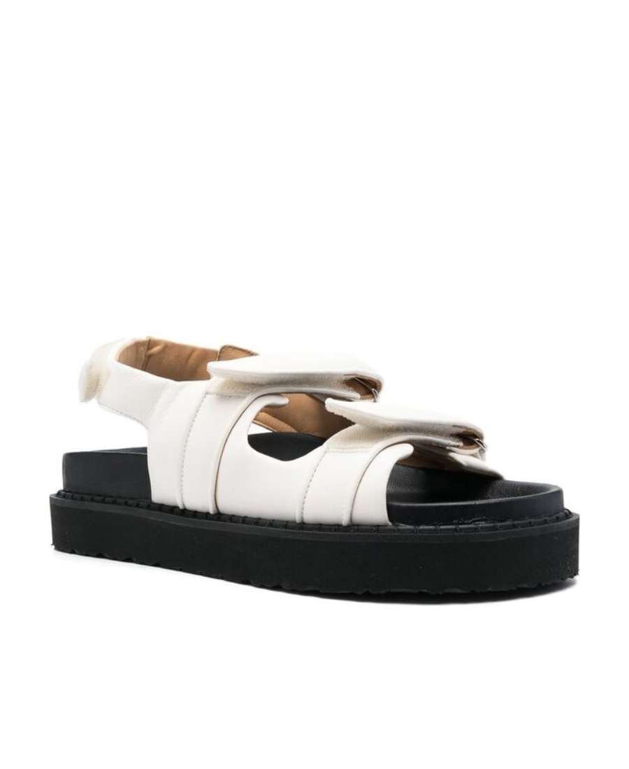 Isabel Marant Touch-strap Platform Leather Sandals In Black
