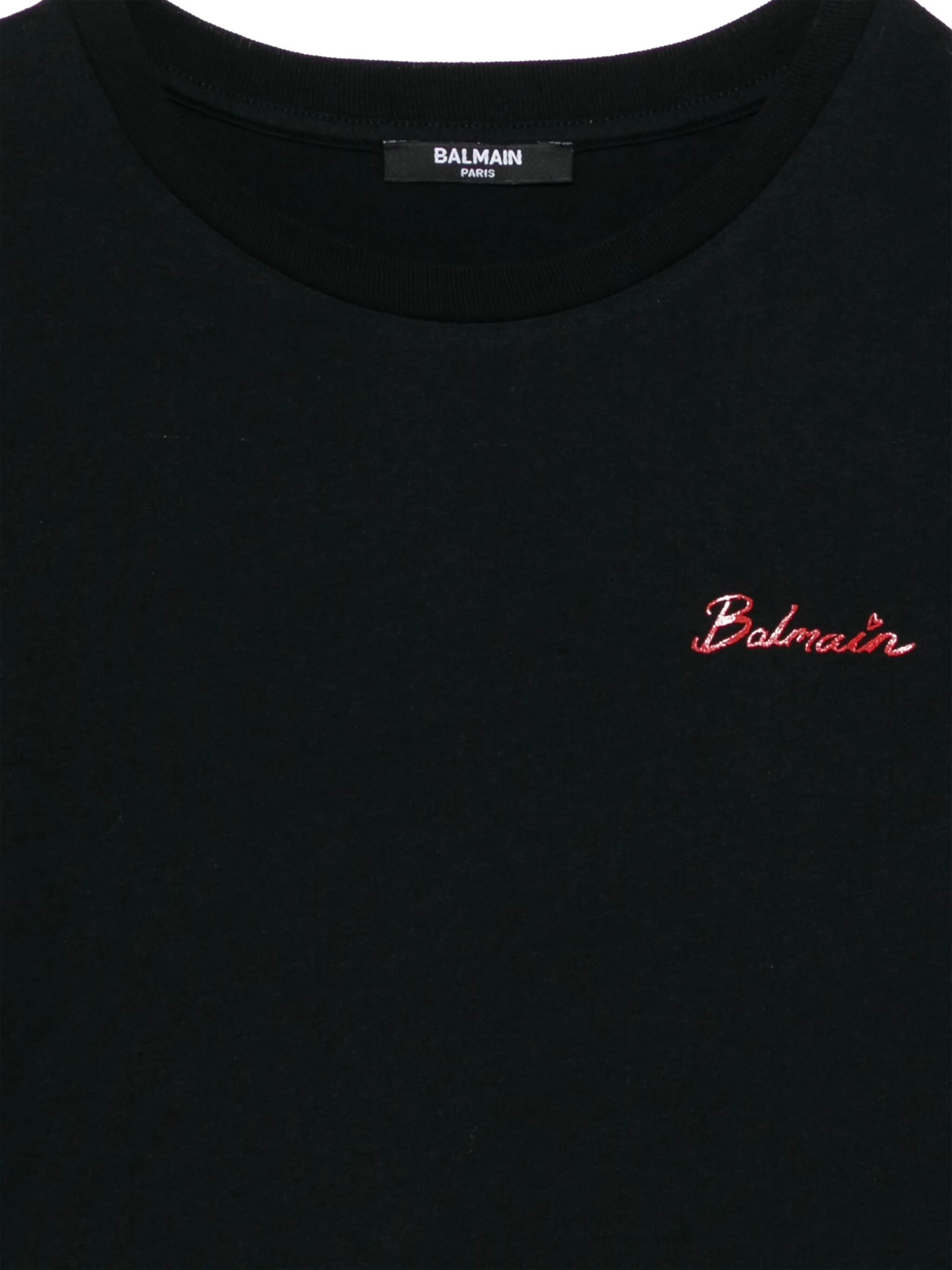 Balmain Logo-print T-shirt In Black