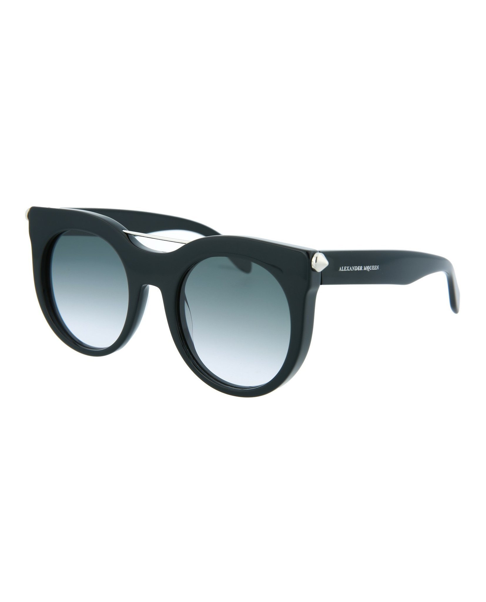 Alexander Mcqueen Round Sunglasses In Multicolor