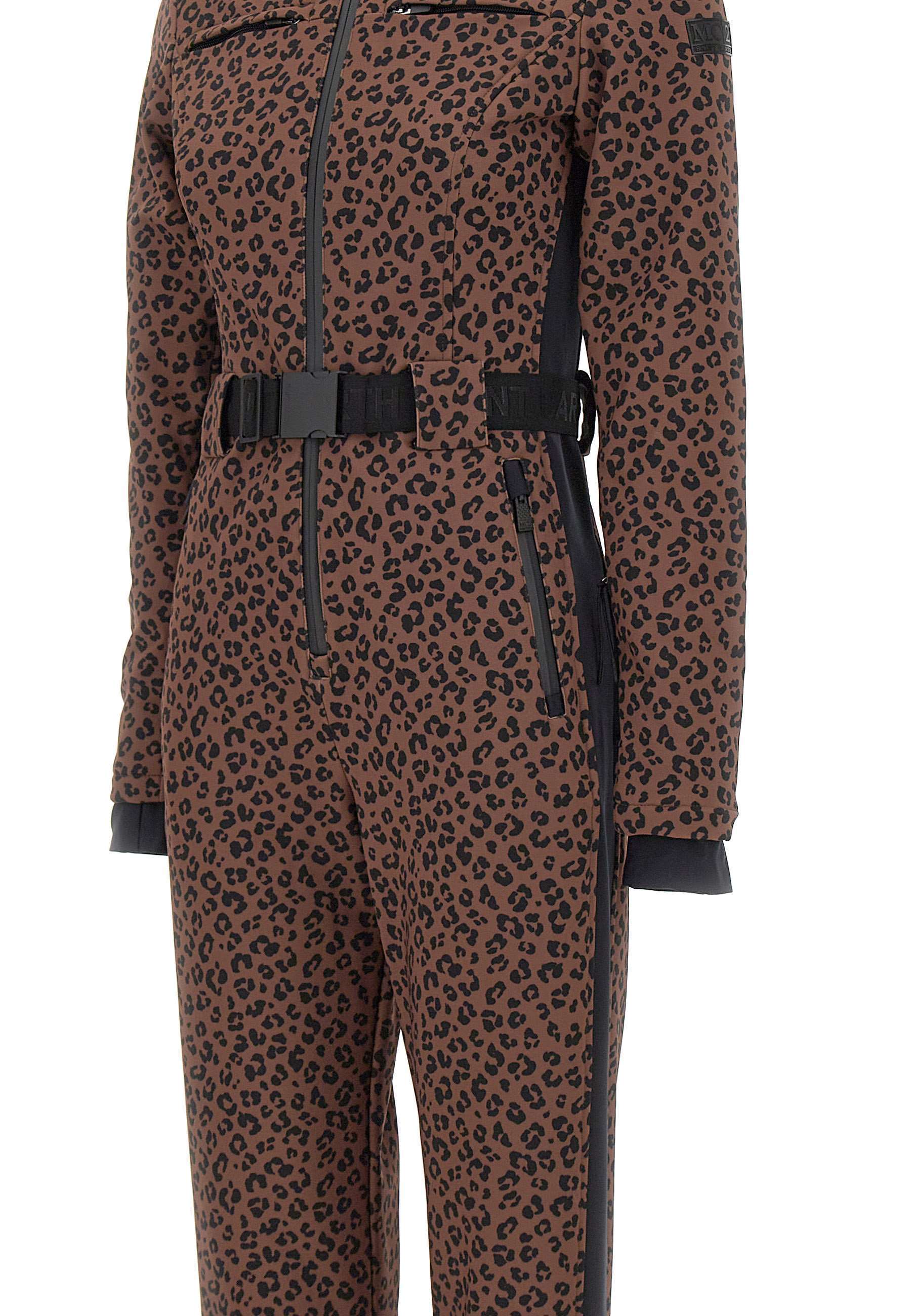 Mc2 Saint Barth Garmisch Ski Jumpsuit In Brown