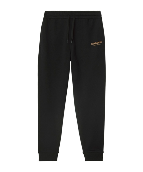 Burberry Cotton Jogging Pants In Black