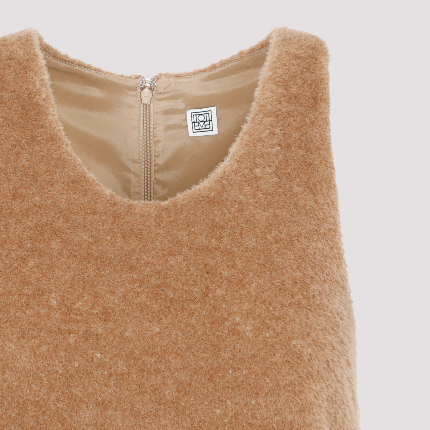 Totême Wool And Alpaca-blend Dress In Brown