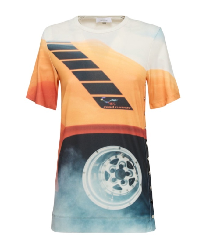Shop Rabanne Print Short Sleeve T-shirt In Multicolor