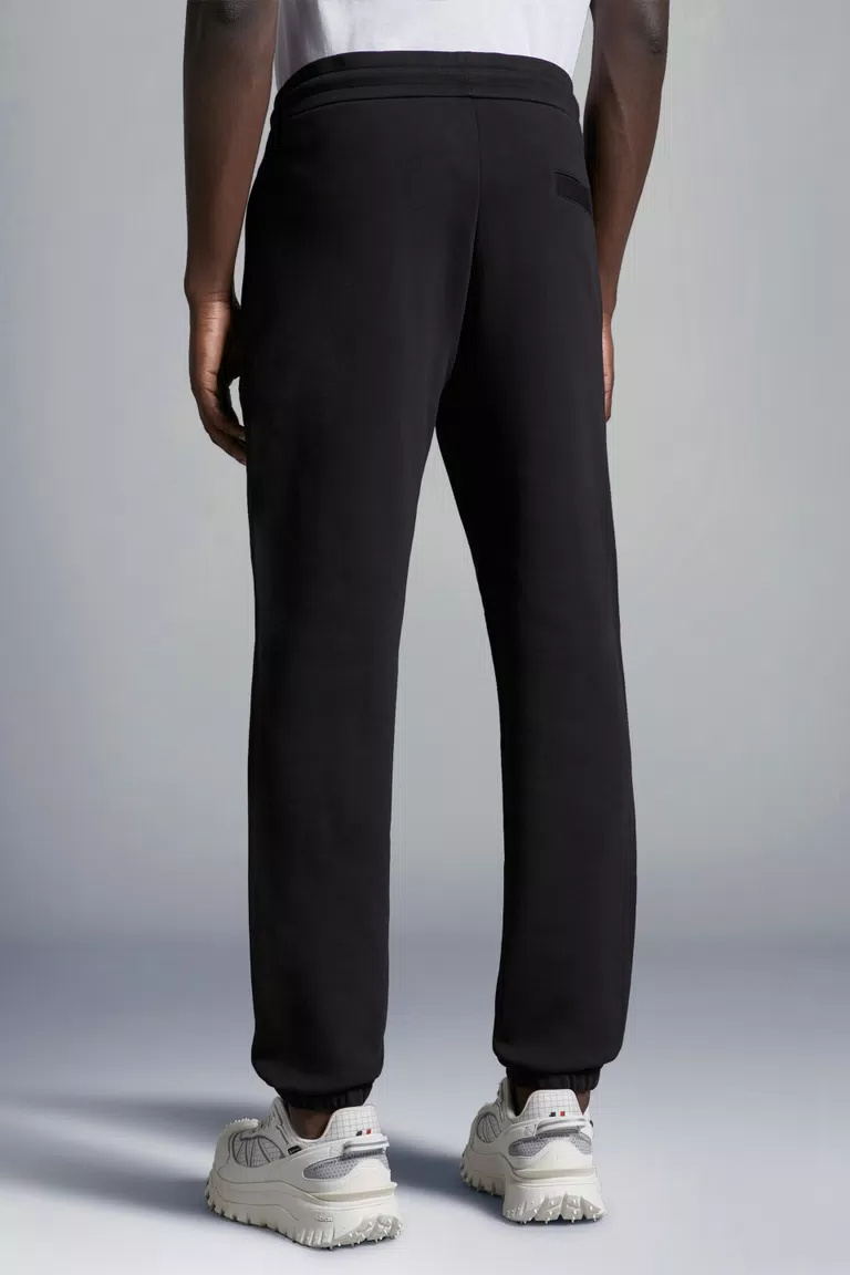 Moncler Raised Seam-detail Track Trousers In Black