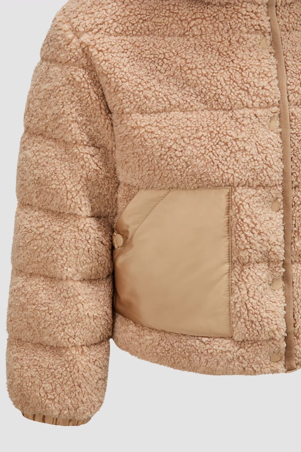 MONCLER MONCLER ENFANT AUDRIEU TEDDY EFFECT DOWN JACKET